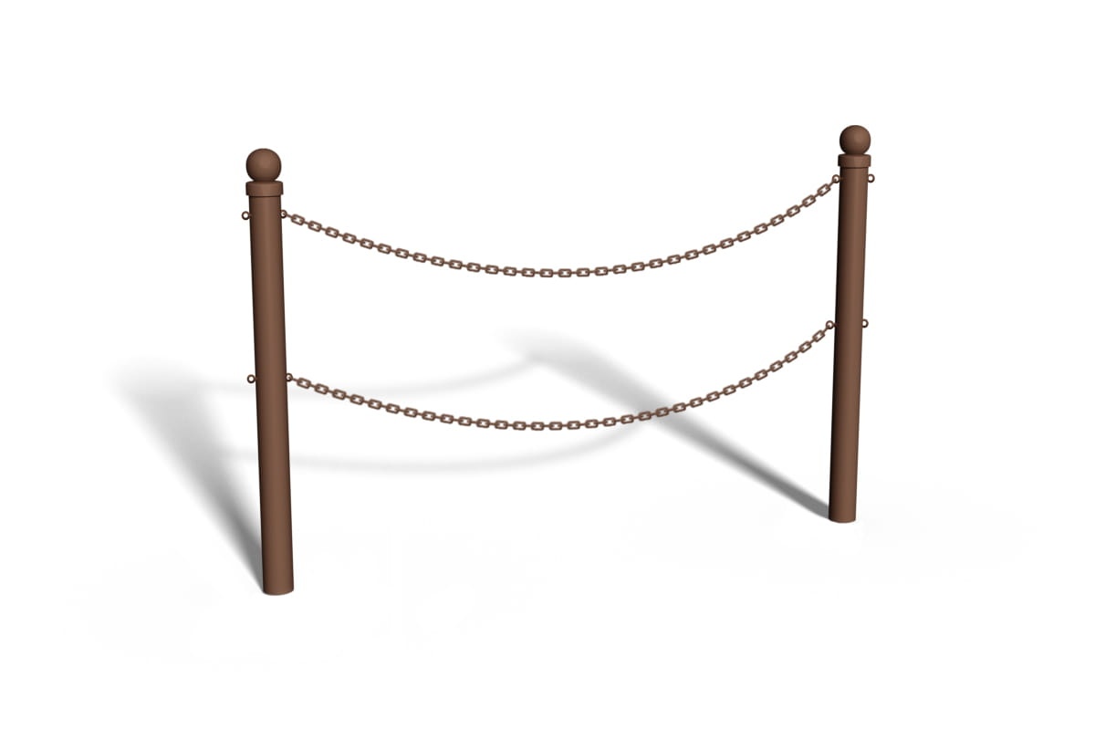 bariera_aäcuchowa u12b z kul¥ - dwa rz©dy aäcucha - br¥zowa - do zabetonowania.jpg