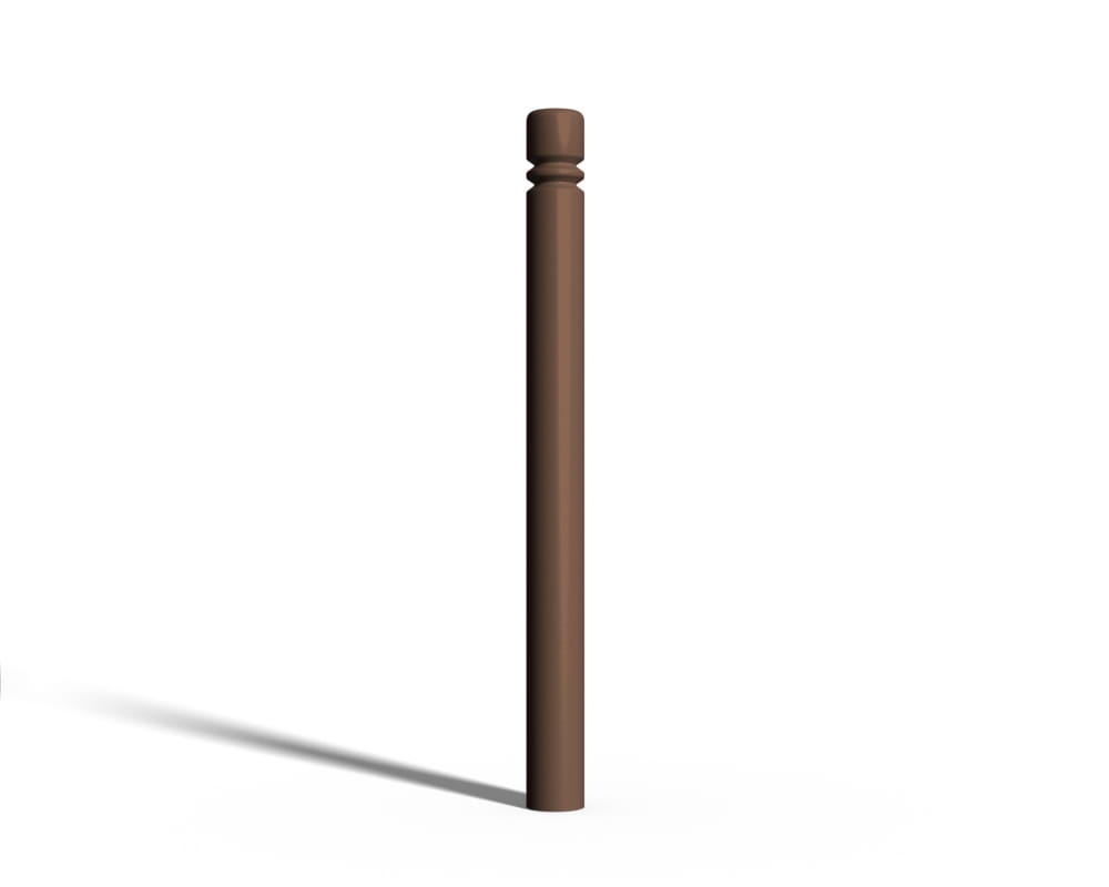 Słupek parkingowy ozdobny typ wrocławski - do zabetonowania - brązowy