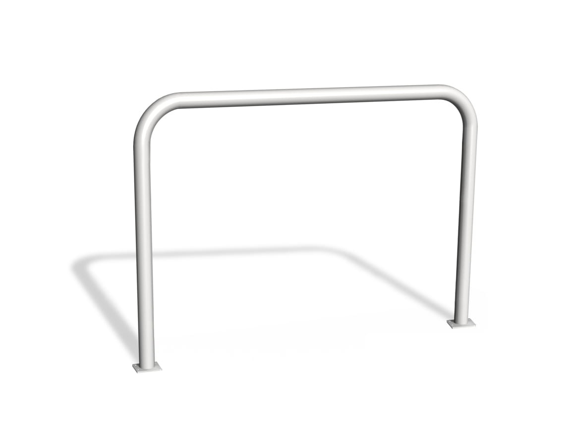 Bariera u12a bez poprzeczki - stojak rowerowy - biaa - do przykr©cania.jpg