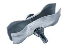 Złączka specjalna z zabezpieczeniem do ogrodzeń budowlanych