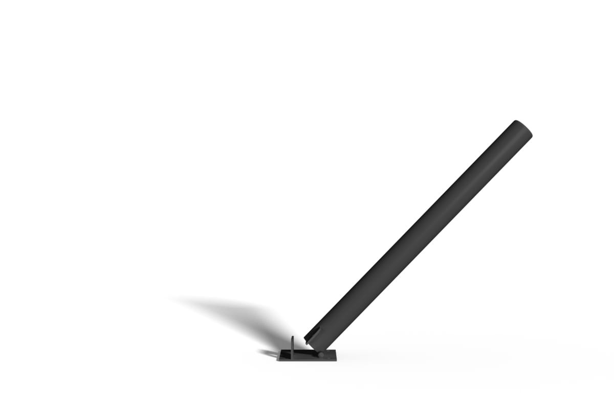 Słupek chodnikowy - parkingowy - blokujący - składany - czarny