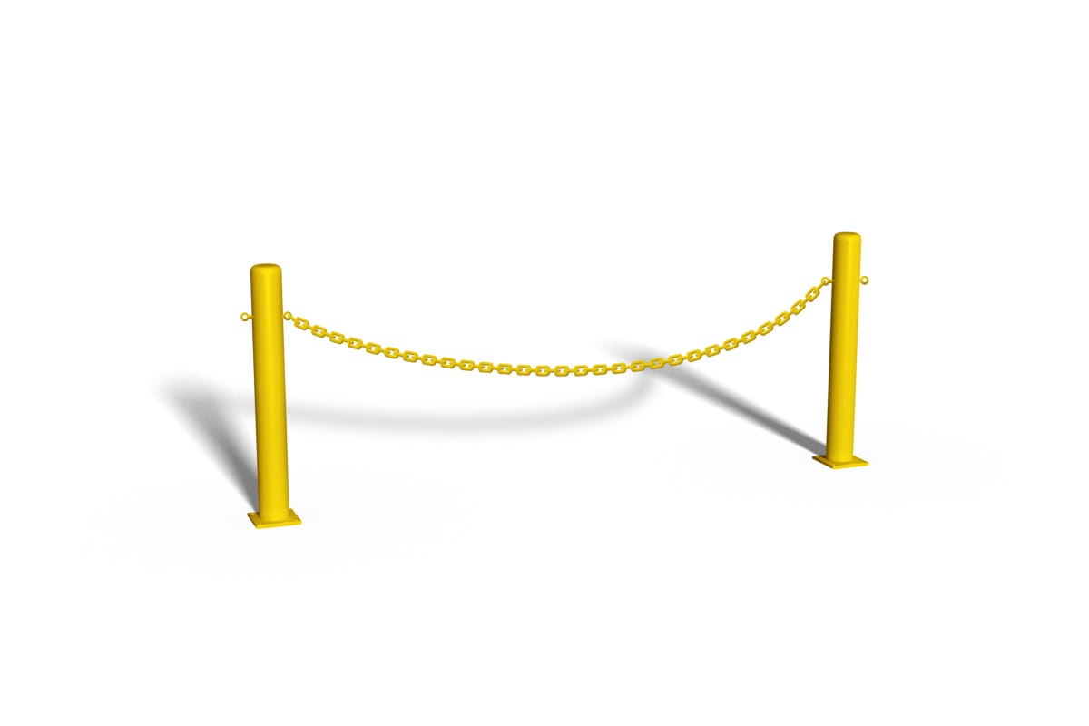 BARIERA ŁAŃCUCHOWA  TRAWNIKOWA - ŻÓŁTA - DO PRZYKRĘCANIA.jpg