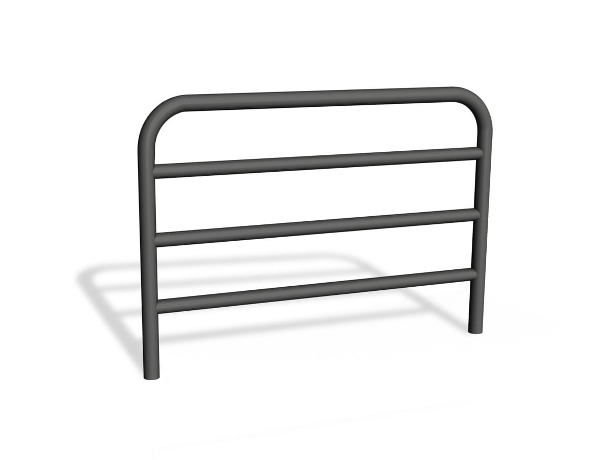 Bariera u12a z trzema poprzeczkami - czarna - do zabetonowania w gruncie.jpg