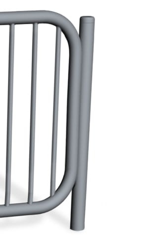 Słupek kończący do bariery lubelskiej - do wbetonowania - szary lub inny dowolny kolor.jpg