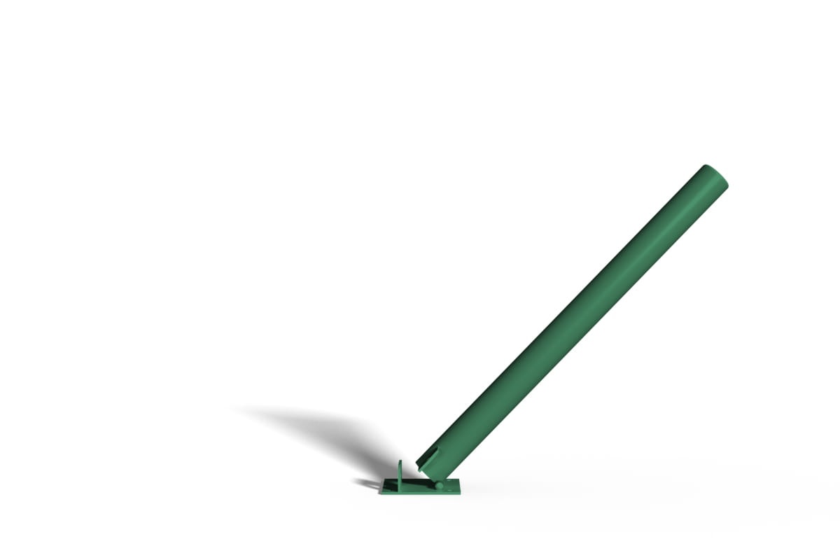 Słupek chodnikowy - parkingowy - blokujący - składany - zielony