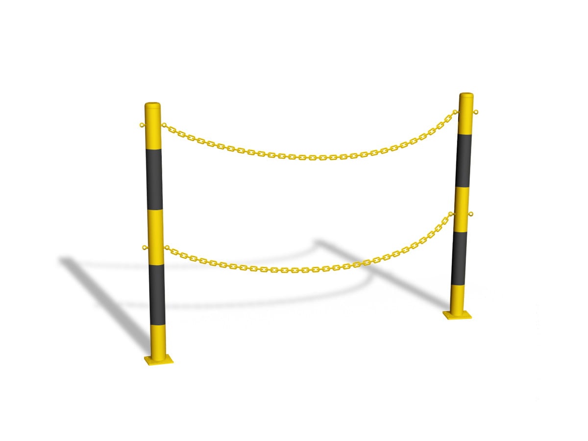 bariera_łańcuchowa u12b - dwa rzędy łańcucha - żółto-czarna - przykręcana.jpg