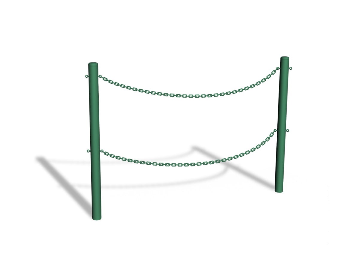 bariera_łańcuchowa u12b - dwa rzędy łańcucha - zielona - do zabetonowania.jpg