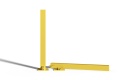 Demontowalny słupek parkingowy blokujący żółty