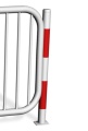 Słupek kończący do bariery lubelskiej - przykręcany - biało-czerwony lub inny dowolny kolor.jpg