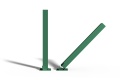 Składany słupek parkingowy blokujący zielony